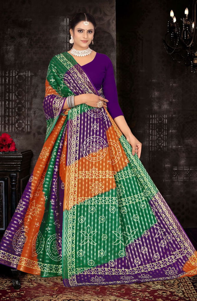 Veer Zaara 1 Ethnic Wear Bandhani Printed Wholesale Designer Sarees
